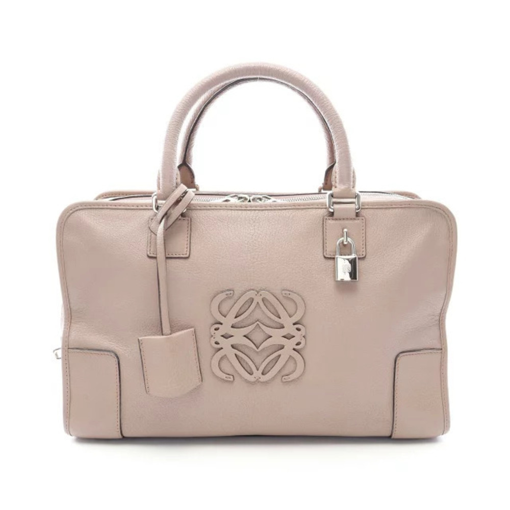 Loewe Amazona Handbag Leather Beige Cream